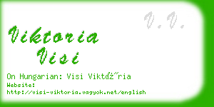 viktoria visi business card